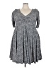 Torrid Checkered-gingham Gray Casual Dress Size 3X Plus (3) - photo 1