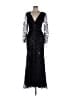 Mac Duggal 100% Polyester Black Cocktail Dress Size 18 - photo 1