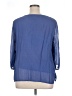 Notations 100% Rayon Blue 3/4 Sleeve Blouse Size 1X - photo 2
