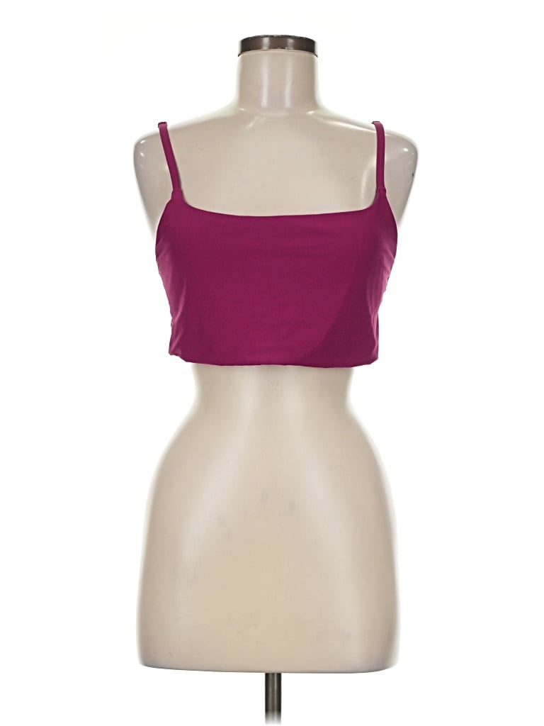 Pre-owned Active By Old Navy Tank Top Burgundy Strapless Neckline Tops