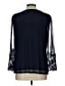 Chico's Floral Blue 3/4 Sleeve T-Shirt Size Lg (2) - photo 2