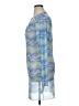 ASOS Design Graphic Blue Cocktail Dress Size 16 - photo 5