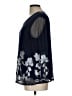 Chico's Floral Blue 3/4 Sleeve T-Shirt Size Lg (2) - photo 5