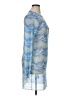 ASOS Design Graphic Blue Cocktail Dress Size 16 - photo 4