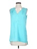 DKNY Teal Sleeveless Blouse Size XS - photo 1
