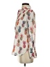 J.Crew 100% Cotton Print Ivory Long Sleeve Blouse Size 2 - photo 5