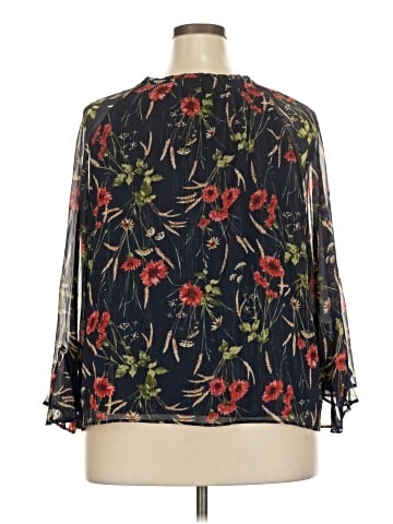 LC Lauren Conrad 3/4 Sleeve Blouse (view 2)