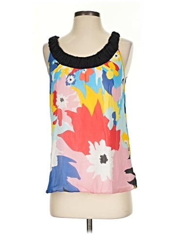 Kensie Sleeveless Silk Top (view 1)