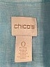 Chico's Teal Sleeveless Button-Down Shirt Size S - photo 7