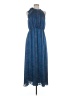 Unbranded 100% Polyester Tie-dye Blue Casual Dress Size Med Petite - photo 1