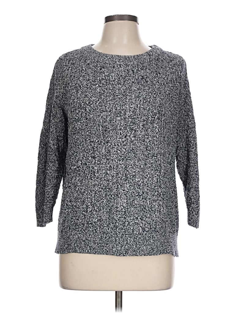 Pre-owned Lands' End Pullover Sweater In Gray