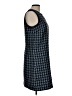 Ann Taylor 100% Polyester Houndstooth Blue Casual Dress Size 10 - photo 4