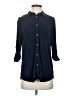 Grace Blue 3/4 Sleeve Button-Down Shirt Size S - photo 1