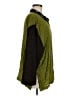 Alembika Color Block Green 3/4 Sleeve Button-Down Shirt Size 6 - photo 4