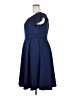 Unbranded Solid Blue Cocktail Dress Size 2X - photo 5