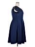 Unbranded Solid Blue Cocktail Dress Size 2X - photo 4