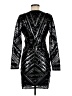 Express 100% Polyester Silver Cocktail Dress Size M - photo 2