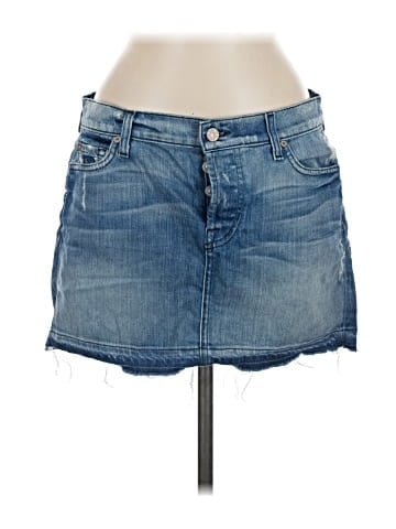 7 For All Mankind Denim Skirt (view 1)