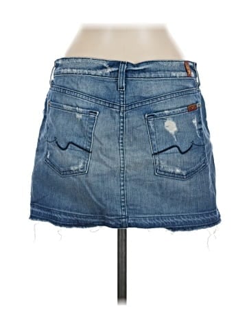 7 For All Mankind Denim Skirt (view 2)