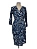 Calvin Klein Animal Print Blue Cocktail Dress Size 10 - photo 1