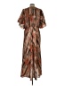 Soft Surroundings 100% Polyester Multi Color Brown Casual Dress Size L - photo 2