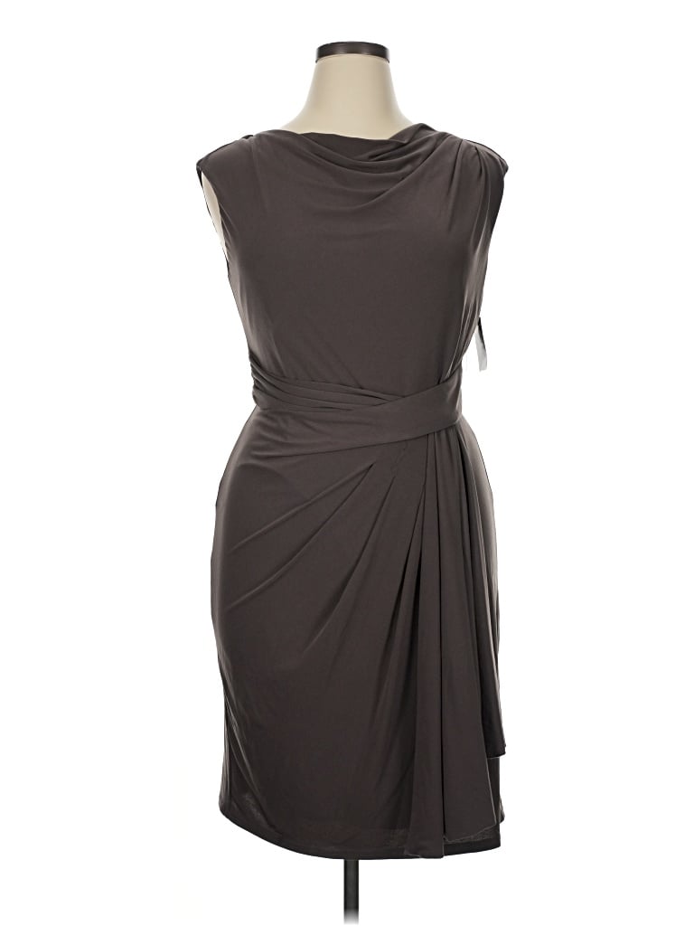 Suzi Chin For Maggy Boutique Cocktail Dress In Gray