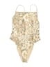 Unbranded Animal Print Gold One Piece Swimsuit Size 10 - photo 1