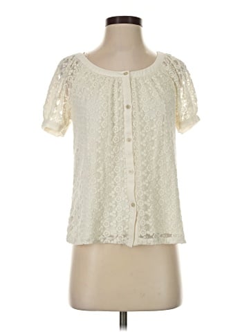 LC Lauren Conrad Short Sleeve Blouse (view 1)