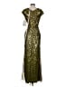 Mac Duggal 100% Polyester Gold Cocktail Dress Size 2 - photo 2
