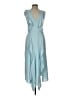 Zara 100% Polyester Blue Cocktail Dress Size L - photo 1