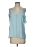 Shinestar Blue Sleeveless Blouse Size S - photo 1