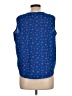 Basic Editions Stars Blue Sleeveless Blouse Size L - photo 2