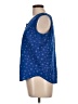 Basic Editions Stars Blue Sleeveless Blouse Size L - photo 5