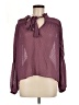 Zara Purple Long Sleeve Blouse Size M - photo 1