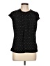 Worthington Polka Dots Black Short Sleeve Blouse Size L - photo 1