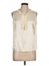 Talbots Ivory Sleeveless Silk Top Size 12 Petite - photo 1