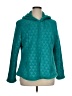 Faded Glory 100% Polyester Argyle Teal Jacket Size 1X - photo 1