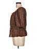 a.n.a. A New Approach Brown 3/4 Sleeve Blouse Size L - photo 5