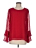 Tacera 100% Polyester Red 3/4 Sleeve Blouse Size M - photo 1