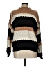 Mine 100% Acrylic Color Block Brown Pullover Sweater Size L - photo 1