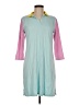 Lands' End Color Block Teal Casual Dress Size M - photo 1