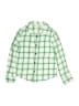 Cat & Jack 100% Cotton Checkered-gingham Green Long Sleeve Button-Down Shirt Size 6 - photo 1