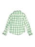 Cat & Jack 100% Cotton Checkered-gingham Green Long Sleeve Button-Down Shirt Size 6 - photo 2