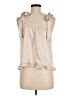 Plum Pretty Sugar Ivory Sleeveless Blouse Size M - photo 2