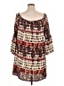 Assorted Brands Print Brown Casual Dress Size XL - photo 2