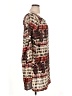 Assorted Brands Print Brown Casual Dress Size XL - photo 4
