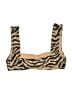 Assorted Brands Animal Print Brown Swimsuit Top Size M (estimated) - photo 2