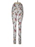 Mono b Floral Gray Casual Pants Size L - photo 1
