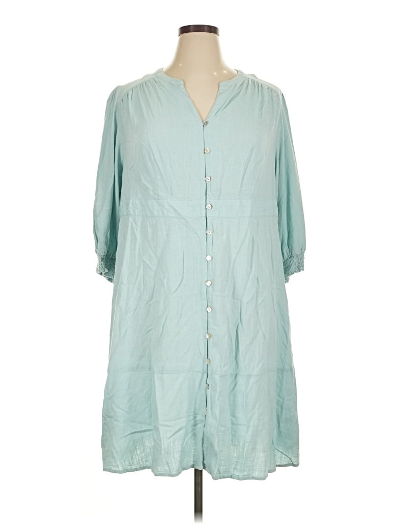 Pre-owned Jjill Casual Dress In Teal