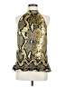 Cache Gold Yellow Sleeveless Blouse Size M - photo 1